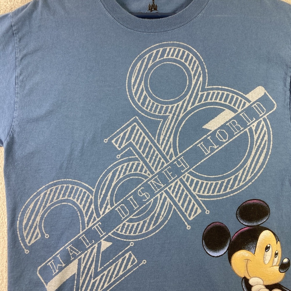 Walt Disney World Shirt Adult Medium Blue 2018 Mickey Mouse Disney Parks Graphic - Picture 2 of 11